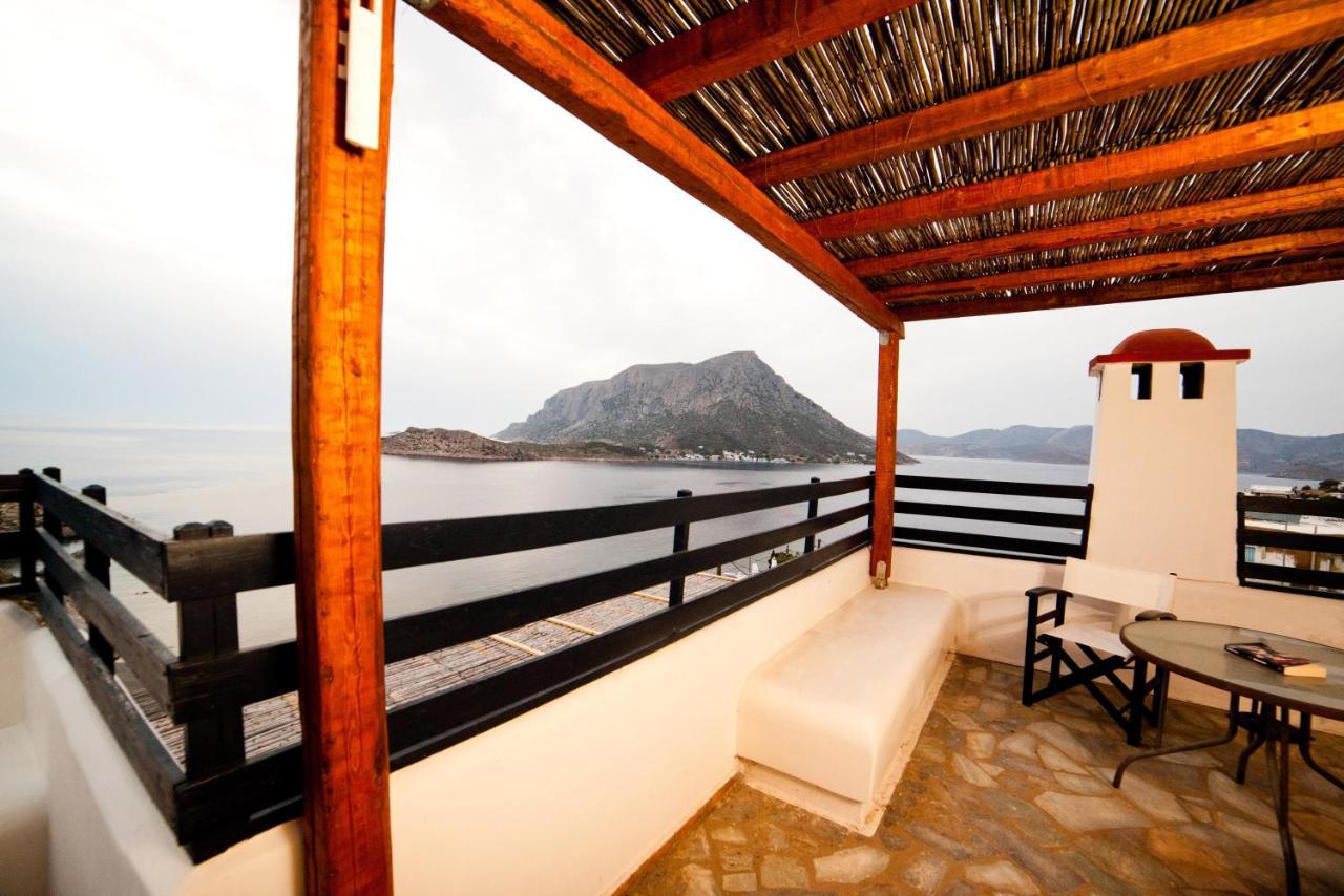 Blue Dawn Kalymnos Lejlighedshotel Myrties Eksteriør billede