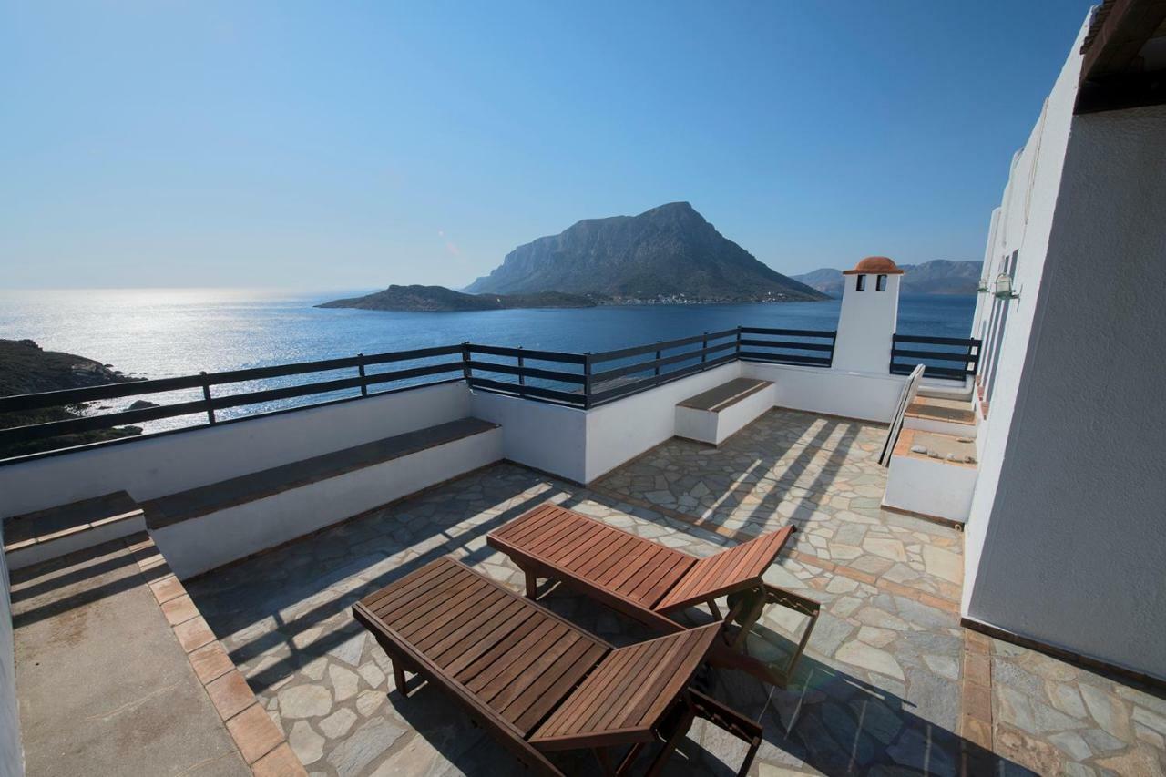 Blue Dawn Kalymnos Lejlighedshotel Myrties Eksteriør billede